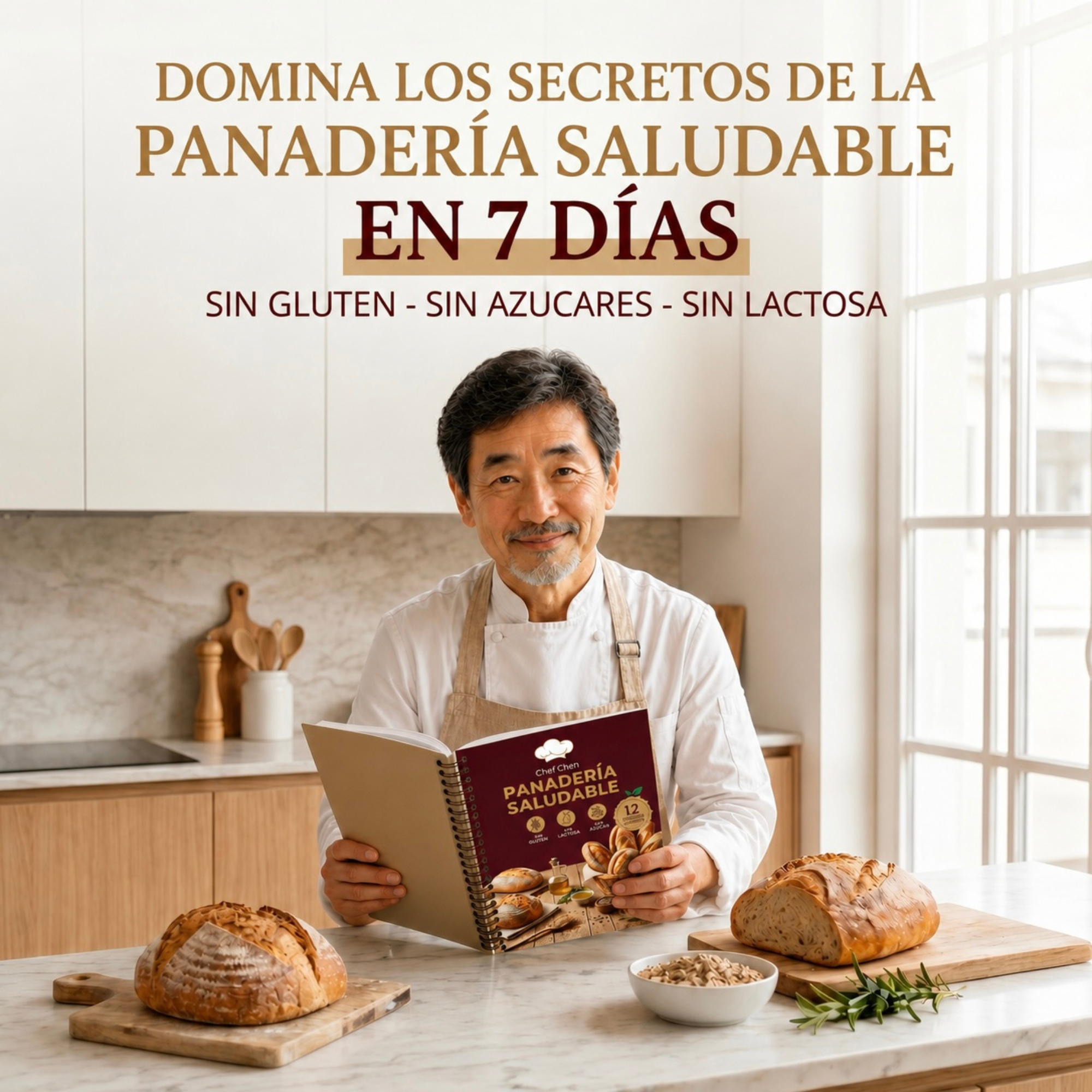 Panadería saludable sin gluten, sin azúcar y sin lactosa